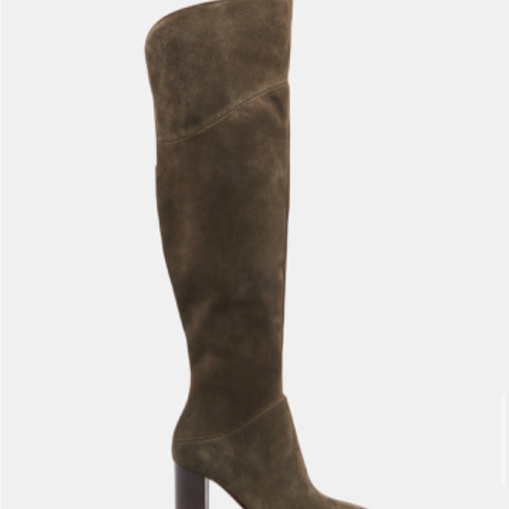Dolce Vita Over the Knee Suede Boots - army suede, wide calf